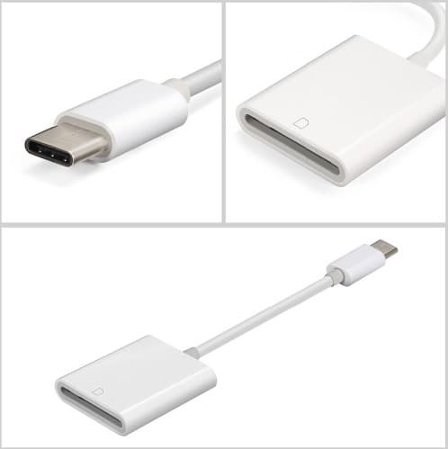 USB-C SD -salkku MacBookille, iPad Prolle (2018 / 2020 / 2021) / iPad Airille (2020) tai Samsungille