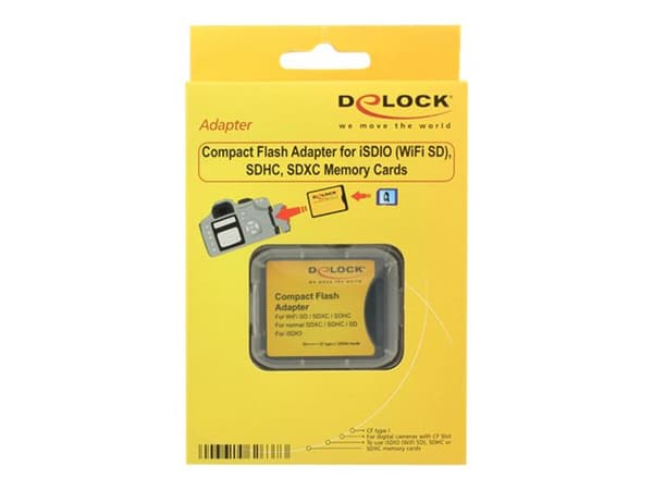 Delock - Kortadapter (SD, SDHC, SDXC) - CompactFlash