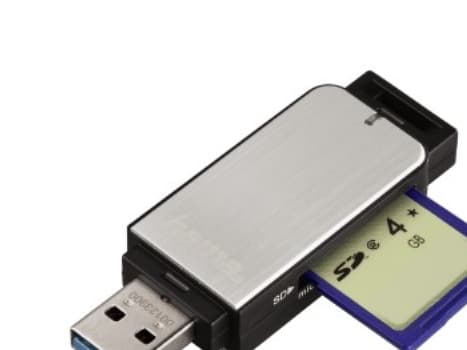 Hama 123900, MicroSD (TransFlash),MicroSDHC,MicroSDXC,MMC,SD,SDHC,SDXC, Sort, Sølv, USB 3.2 Gen 1 (3.1 Gen 1), 68,1 mm, 22,7 mm, 12 mm