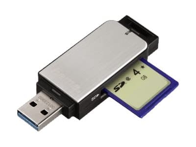 Hama 123900, MicroSD (TransFlash),MicroSDHC,MicroSDXC,MMC,SD,SDHC,SDXC, Sort, Sølv, USB 3.2 Gen 1 (3.1 Gen 1), 68,1 mm, 22,7 mm, 12 mm