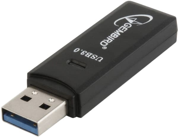 Gembird UHB-CR3-01 - Kortinlukija (MMC, SD, RS-MMC, TransFlash, microSD, SDHC, microSDHC, SDXC, microSDXC) - USB 3.0