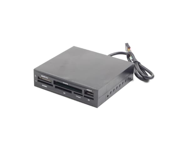 Gembird FDI2-ALLIN1-02-B - Kortinlukija - all-in-one - 3,5" (Multi-Format) - USB 2.0