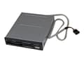 Miniatyrbild 1 av 5: StarTech.com Intern USB 2.0-multi-kortläsare/skrivare - SD microSD CF - Kortläsare - 22 i 1 - 3,5 tum (Multiformat) - USB 2.0