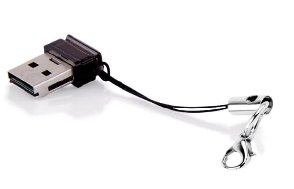 Modecom CR-Nano, microSDHC, musta, 480 Mbit/s, USB 2.0, 5 g, 7 x 14 x 21 mm, 5 g, 7 x 14 x 21 mm