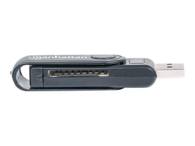 Manhattan 101981, MMC,MMC Mobile,MicroSD (TransFlash),MicroSDHC,MicroSDXC,RS-MMC,SD,SDHC,SDXC, Musta, 5000 Mbit/s, akryylinitriilibutadieenistyreeni,
