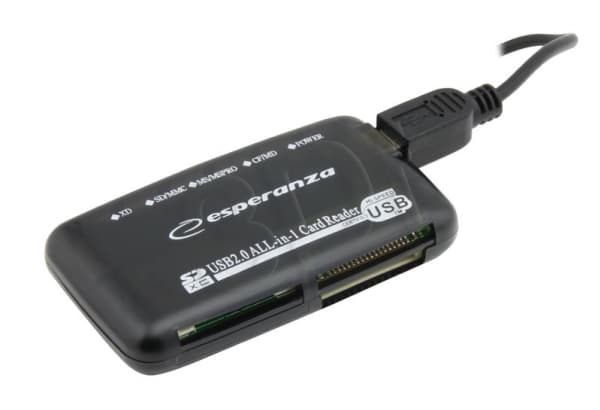 Esperanza EA117 - Kortinlukija - all-in-1 (MS, MS PRO, Microdrive, MMC, SD, xD, CF) - USB 2.0