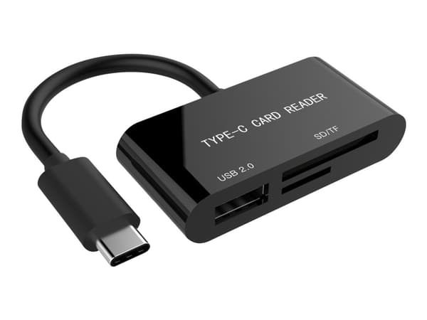 Gembird - Kortinlukija (SD, TransFlash, microSD, SDHC, microSDHC, SDXC, microSDXC) - USB-C 3.1 Gen 1