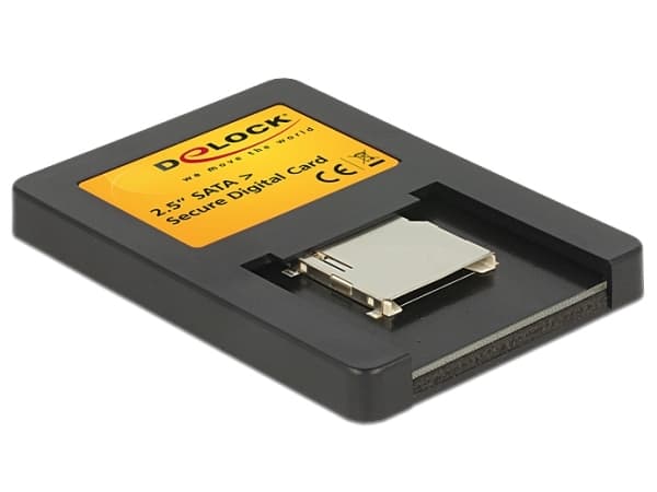 Delock 2½“ Drive SATA > Secure Digital Card - Kortläsare (SD, SDHC) - Serial ATA