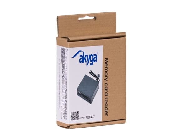 Akyga AK-CA-37 - Kortläsare - 3,5" (MS, MS PRO, Microdrive, MMC, SD, MS Duo, xD, miniSD, CF, RS-MMC, SDHC, CF III) - USB 2.0