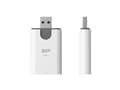 Miniatyrbild 4 av 5: SILICON POWER Combo - Kortläsare (microSD, SD) - USB 3.1 Gen 1