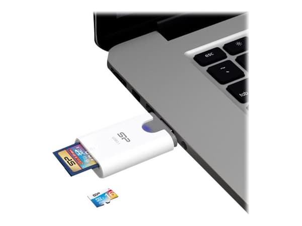 SILICON POWER Combo - Kortläsare (microSD, SD) - USB 3.1 Gen 1