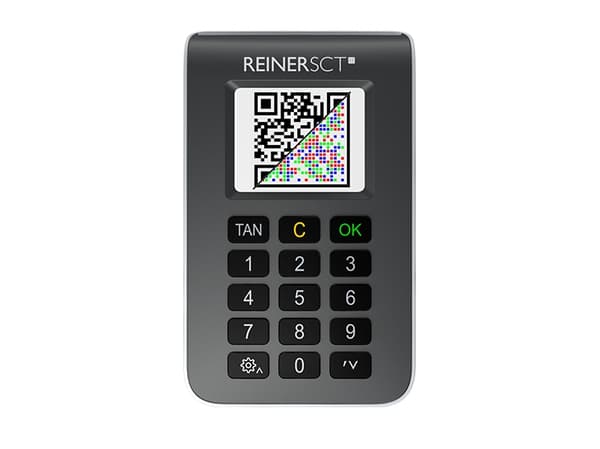 ReinerSCT tanJack photo QR - TAN generator - antrasitt