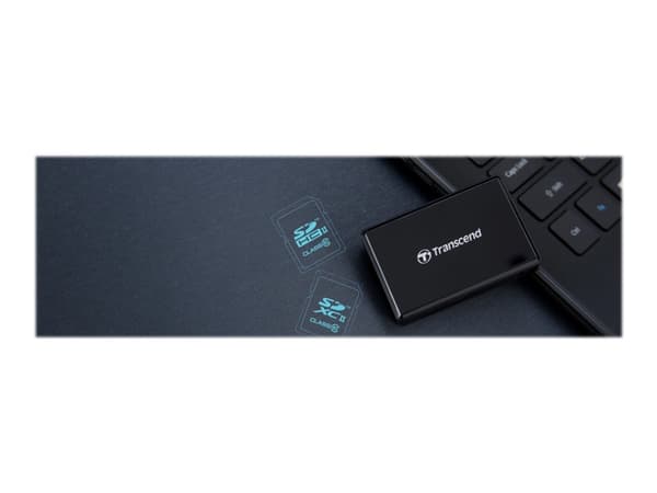 Transcend RDF9 - Kortleser - alt-i-1 (CF UDMA, microSDHC UHS-I, microSDXC UHS-I, SDHC UHS-I, SDHC UHS-II, SDXC UHS-I, SDHC UHS-II) - USB 3.1 Gen 1