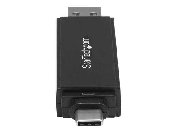 StarTech.com SDMSDRWU3AC kortinlukija USB 3.2 Gen 1 (3.1 Gen 1) Type-A/Type-C Musta