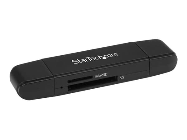 StarTech.com SDMSDRWU3AC kortinlukija USB 3.2 Gen 1 (3.1 Gen 1) Type-A/Type-C Musta
