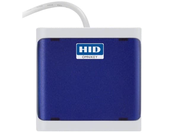 HID OMNIKEY 5022 - SMART-kortläsare - USB 2.0 - ljusgrå, mörkblå