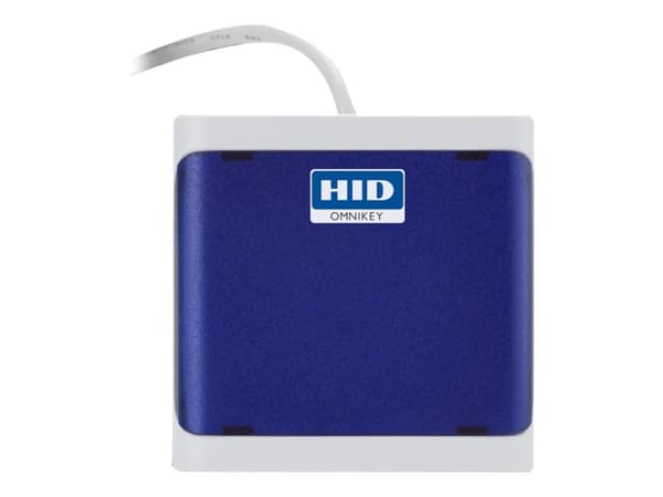HID OMNIKEY 5022 - SMART-kortläsare - USB 2.0 - ljusgrå, mörkblå Blå
