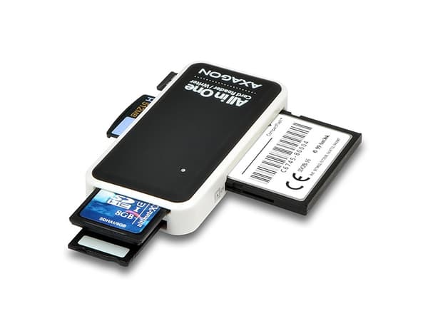 Axago CRE-X1 - Kortläsare - allt-i-1 (Multiformat) - USB 2.0