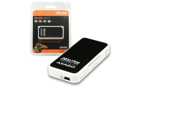 Axago CRE-X1 - Kortläsare - allt-i-1 (Multiformat) - USB 2.0