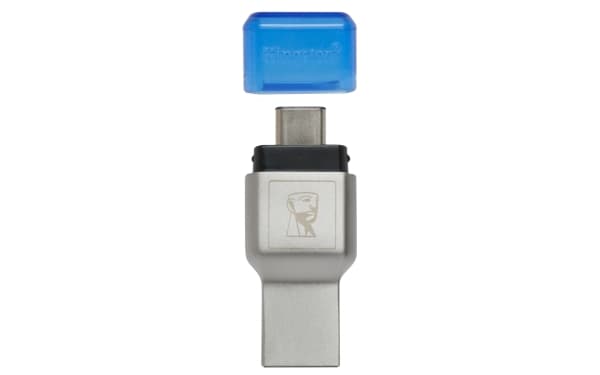 Kingston MobileLite Duo 3C - Kortinlukija (microSD, microSDHC UHS-I, microSDXC UHS-I) - USB 3.1 Gen 1 - Applen MacBookiin (alkuvuosi 2015, alkuvuosi