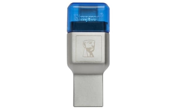 Kingston MobileLite Duo 3C - Kortinlukija (microSD, microSDHC UHS-I, microSDXC UHS-I) - USB 3.1 Gen 1 - Applen MacBookiin (alkuvuosi 2015, alkuvuosi