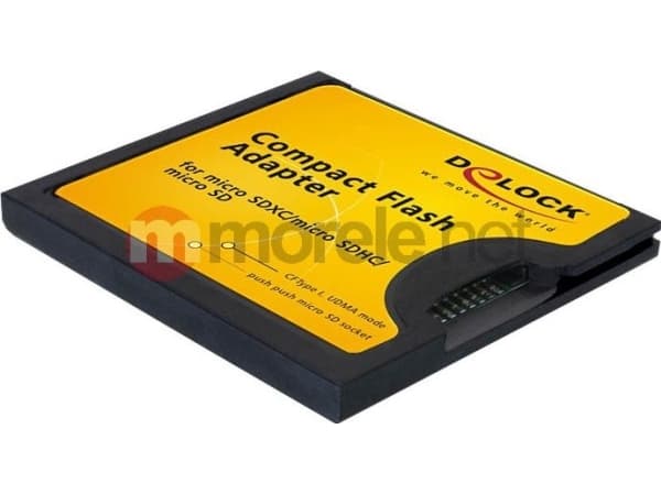 Delock Compact Flash Adapter - Kortadapter (microSD, microSDHC, microSDXC) - CompactFlash - for P/N: 91638