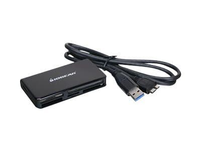 IOGEAR SuperSpeed USB 3.0 Multi-Card Reader / Writer GFR381 - Kortleser - 59-i-1 (Multiformat) - USB 3.0