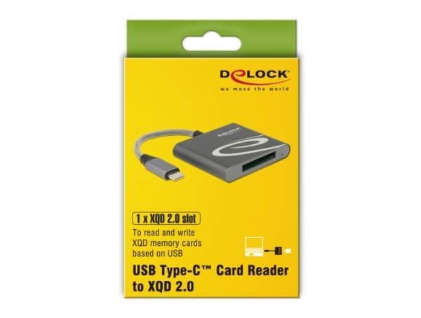 DeLOCK - Kortinlukija (XQD, XQD 2.0) - USB 3.1 Gen 1