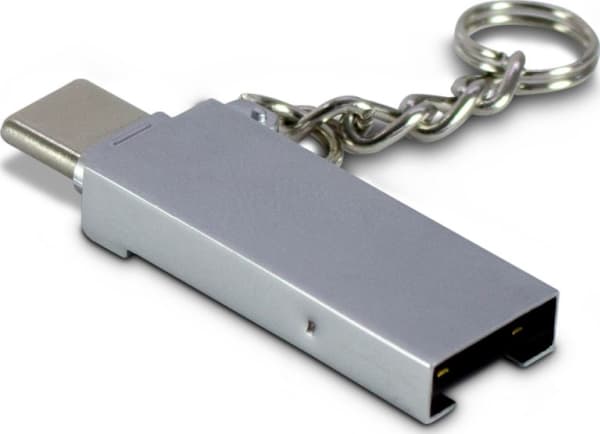 Inter-Tech - Kortleser - 2-i-1 (microSD) - USB 2.0/USB-C
