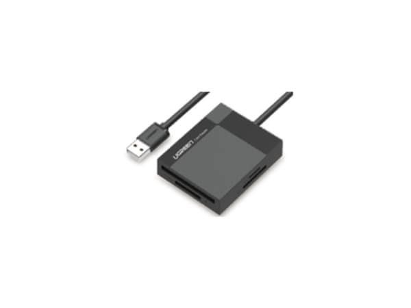 Ugreen 30231, Kompakt flash (CF), MMC, SD, SDHC, Sort, 5000 Mbit/s, USB 3.2 Gen 1 (3.1 Gen 1), 68 mm, 55 mm