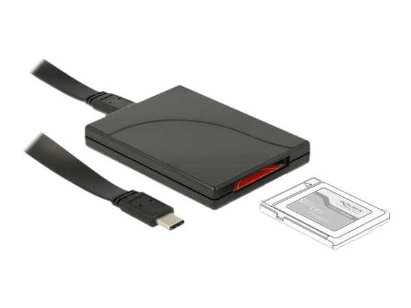 Delock USB Type-C -kortinlukija CFexpress-muistikortteja varten - Kortinlukija (CF) - USB-C 3.1 Gen 2