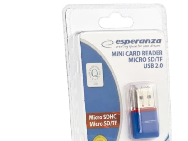 Esperanza EA134B - Kortleser (TransFlash, microSD, microSDHC) - USB 2.0