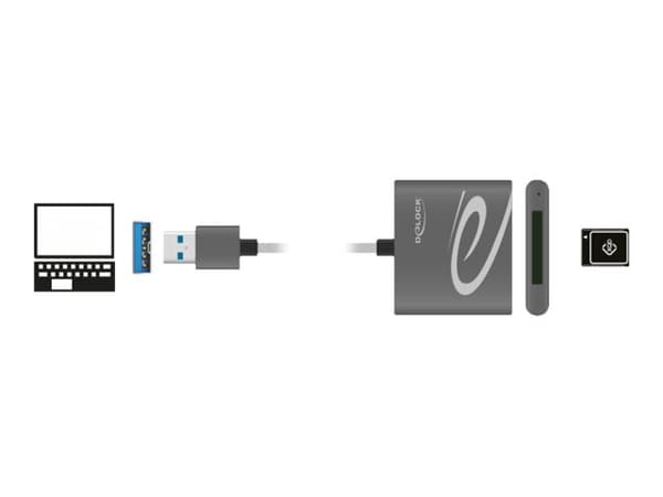Delock - Kortinlukija (XQD, XQD 2.0) - USB 3.0