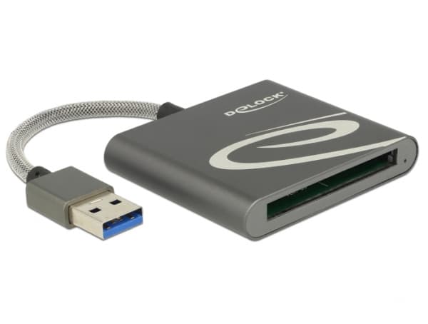 Delock - Kortinlukija (CFast-kortti tyyppi I, CFast-kortti tyyppi II) - USB 3.0