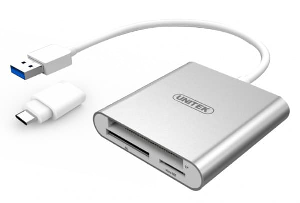 Unitek - Kortläsare - allt-i-1 (SD, CF, microSD) - USB 3.0
