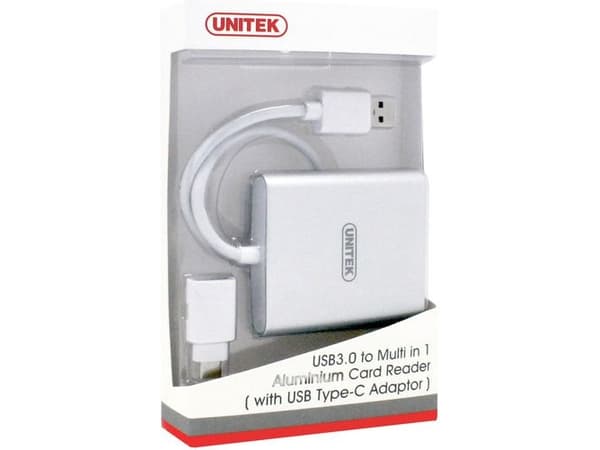 Unitek - Kortläsare - allt-i-1 (SD, CF, microSD) - USB 3.0