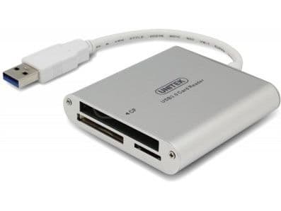 Unitek - Kortläsare (CF, microSD, SDXC) - USB 3.0