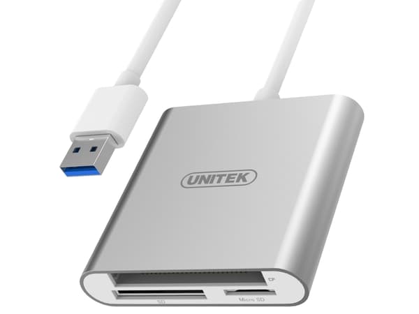 Unitek - Kortläsare (CF, microSD, SDXC) - USB 3.0