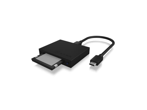 Icy Box 2 IB-CR402-C31 -porttikortinlukija USB 3.1 (Gen 2) Type-C -liitännällä varustettuna