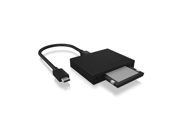 Icy Box 2 IB-CR402-C31 -porttikortinlukija USB 3.1 (Gen 2) Type-C -liitännällä varustettuna