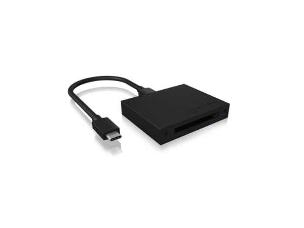 Icy Box 2 IB-CR402-C31 -porttikortinlukija USB 3.1 (Gen 2) Type-C -liitännällä varustettuna