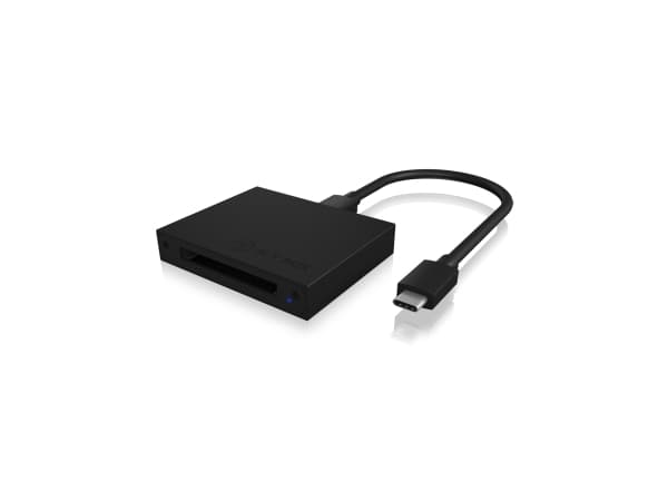 Icy Box 2 IB-CR402-C31 -porttikortinlukija USB 3.1 (Gen 2) Type-C -liitännällä varustettuna