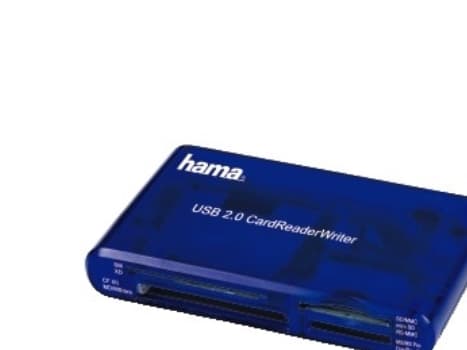 Hama USB 2.0 30 in 1 CardReaderWriter - Kortläsare - 35 i 1 (CF I, CF II, MS, MS PRO, Microdrive, MMC, SD, SM, MS Duo, xD, MS PRO Duo, RS-MMC) - USB