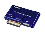 Hama USB 2.0 30 in 1 CardReaderWriter - Kortinlukija - 35-in-1 (CF 1, CF II, MS, MS PRO, Microdrive, MMC, SD, SM, MS Duo, xD, MS PRO Duo, RS-MMC) - U
