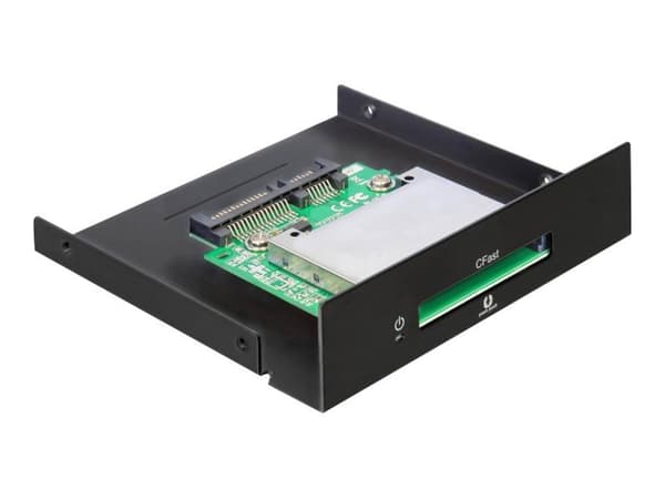 Delock SATA 3.5 kortinlukija &gt; CFast - Kortinlukija - 3.5" (CFast-kortti tyyppi I, CFast-kortti tyyppi II) - Serial ATA