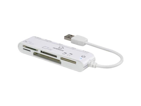 Renkforce CR45e, CF, CF Typ II, MMC, MMC Mobile, MMC+, MS Duo, MS PRO, MS PRO Duo, Memory Stick (MS), MicroSD..., Vit, USB, 101 mm, 27 mm, 15 mm