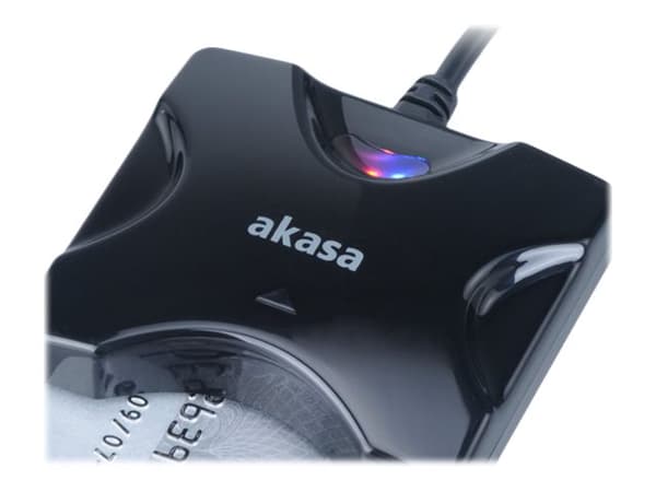 Akasa AK-CR-03BKV2 - SMART-kortleser - USB 2.0 - svart