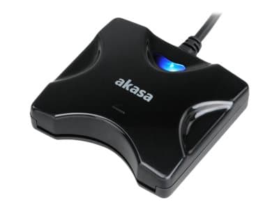 Akasa AK-CR-03BKV2 - SMART-kortleser - USB 2.0 - svart