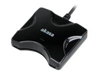 Akasa AK-CR-03BKV2 - SMART-kortleser - USB 2.0 - svart