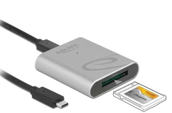 DeLOCK 91751, CFexpress, Hopea, 10000 Mbit/s, Alumiini, - Windows 7 32-bit / 7 64-bit / 8.1 32-bit / 8.1 64-bit / 10 32-bit / 10 64-bit - Linux Kerne